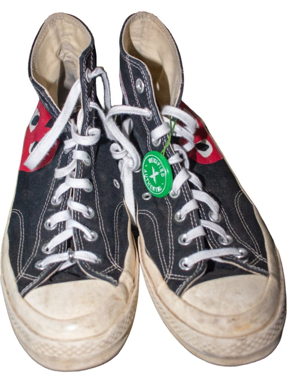 Size 11 - Converse Chuck Taylor All Star High x Comme des Garcons Play - Picture 6 of 8